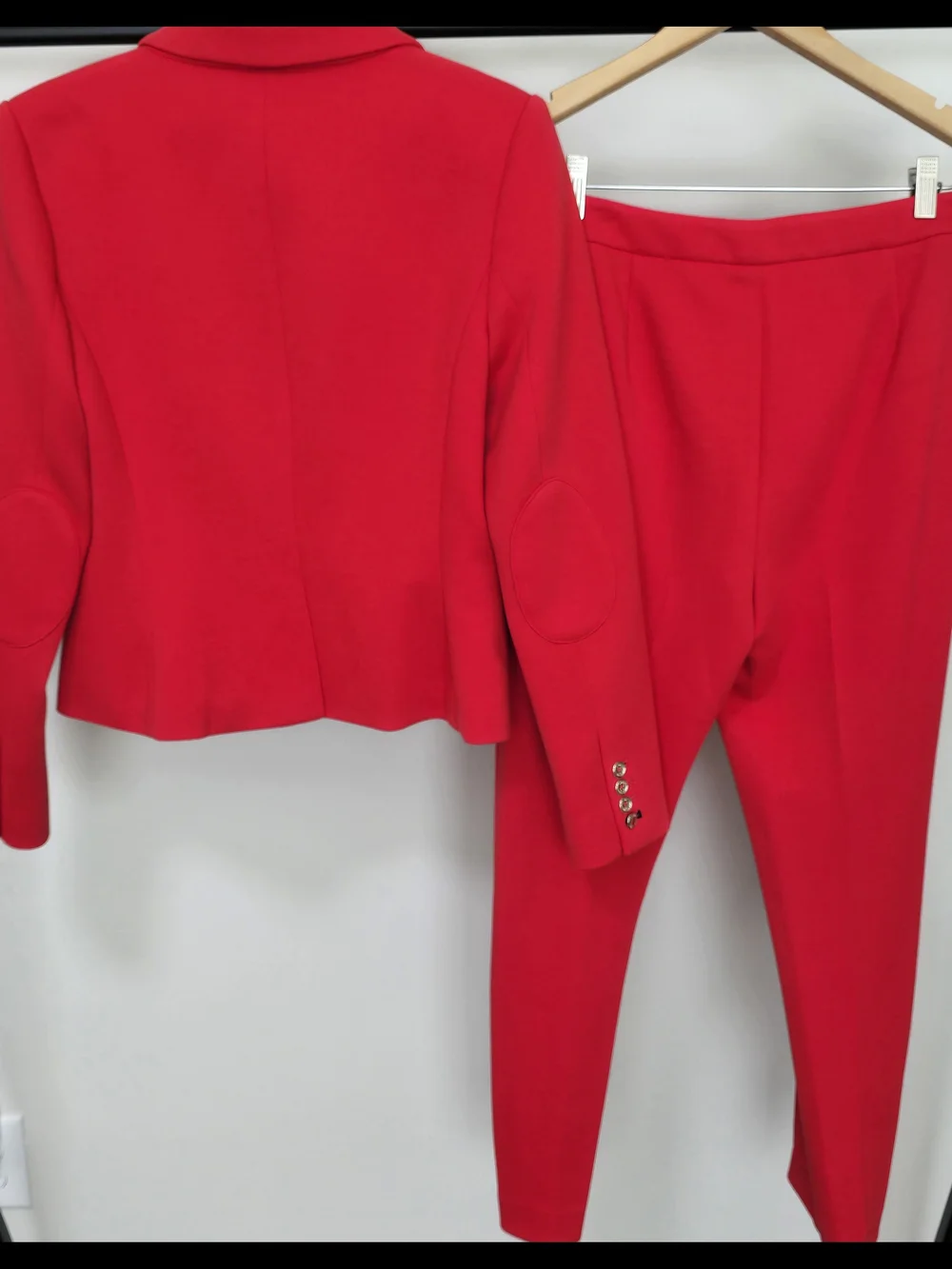 Tommy Hilfiger Bright Red Tailored Blazer & Slim Pants Set